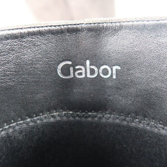 Gabor Shoes Womens 10 Wedge Boots Suede Knee High Zip Fashion Rinkata Patchwork - Picture 13 of 16